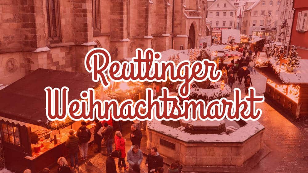 Hanna Herrlich & Band - Reutlinger Weihnachtsmarkt - Bild vom Markt mit Logo